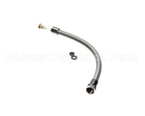 B-0024-H2A T&S Brass Flexible Stainless Steel Hose, Less Hand