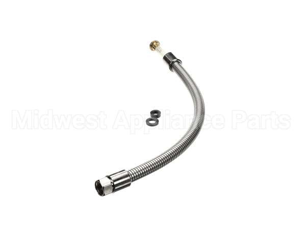 B-0024-H2A T&S Brass Flexible Stainless Steel Hose, Less Hand