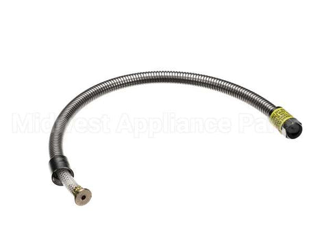 B-0028-H2A T&S Brass Hose, 28 Flexible Stainless Steel, Less