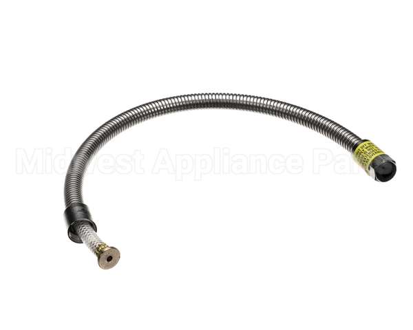 B-0028-H2A T&S Brass Hose, 28 Flexible Stainless Steel, Less