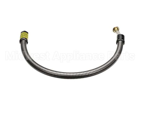 B-0028-H2A T&S Brass Hose, 28 Flexible Stainless Steel, Less