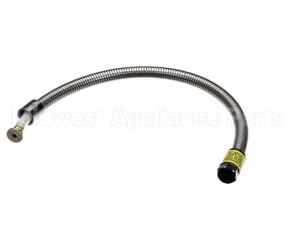 B-0028-H2A T&S Brass Hose, 28 Flexible Stainless Steel, Less