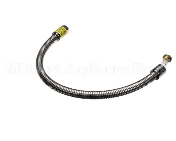 B-0028-H2A T&S Brass Hose, 28 Flexible Stainless Steel, Less