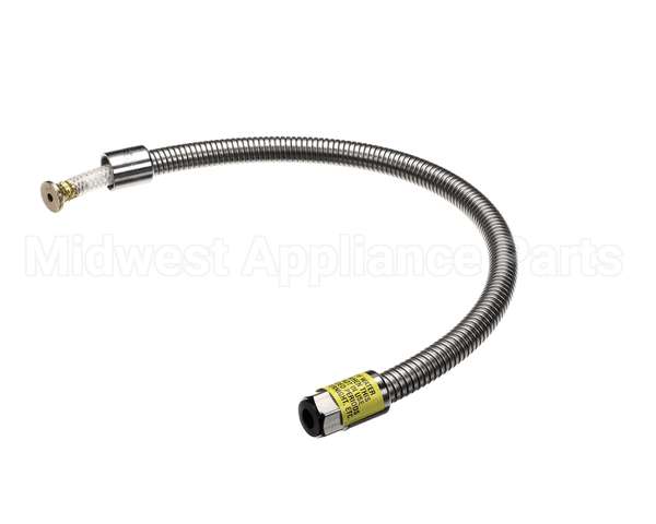 B-0028-H2A T&S Brass Hose, 28 Flexible Stainless Steel, Less