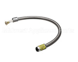 B-0028-H2A T&S Brass Hose, 28 Flexible Stainless Steel, Less