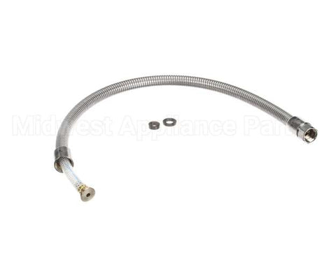 B-0032-H2A T&S Brass Hose, 32 Flexible Stainless Steel, Less