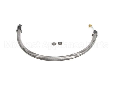 B-0032-H2A T&S Brass Hose, 32 Flexible Stainless Steel, Less