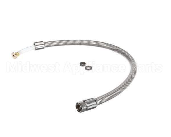 B-0032-H2A T&S Brass Hose, 32 Flexible Stainless Steel, Less