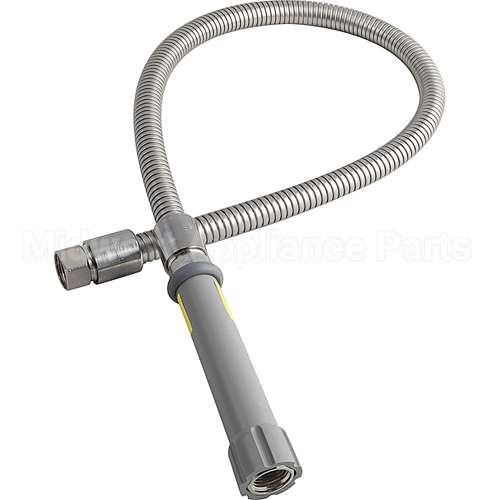 B-0036-H Compatible TS Brass Hose 36" Flex S/S Pre-Ri Nse T&S