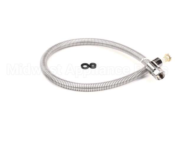 B-0036-H2A T&S Brass Hose, 36 Flexible Stainless Steel, Less