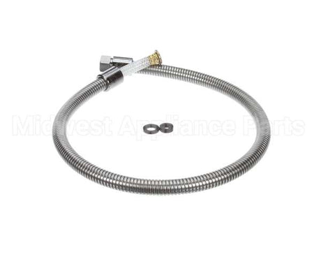 B-0040-H2A T&S Brass Hose, 40 Flexible Stainless Steel, Less