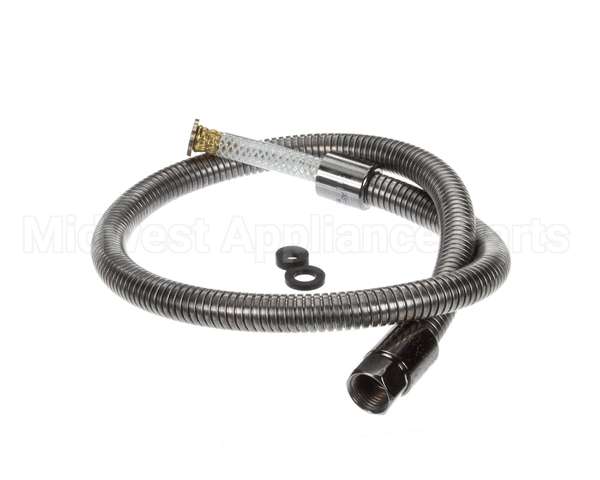 B-0042-H2A T&S Brass Hose, 42 Flexible Stainless Steel, Less