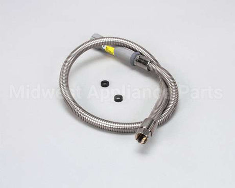 B-0044-H T&S Brass Hose, 44 Flexible Stainless Steel (Gray