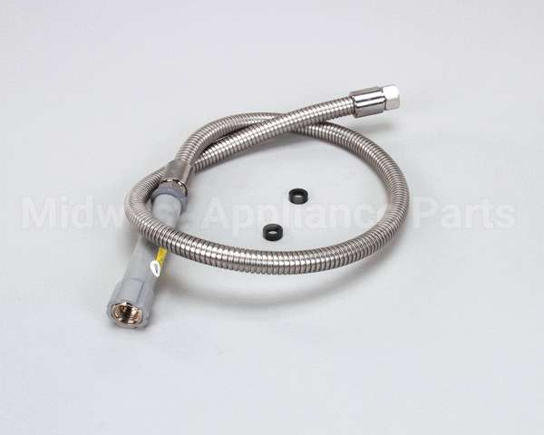 B-0044-H T&S Brass Hose, 44 Flexible Stainless Steel (Gray