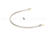 B-0044-H2A T&S Brass Hose, 44 Flexible Stainless Steel, Less