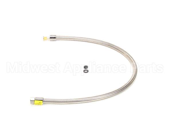 B-0044-H2A T&S Brass Hose, 44 Flexible Stainless Steel, Less