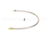 B-0044-H2A T&S Brass Hose, 44 Flexible Stainless Steel, Less