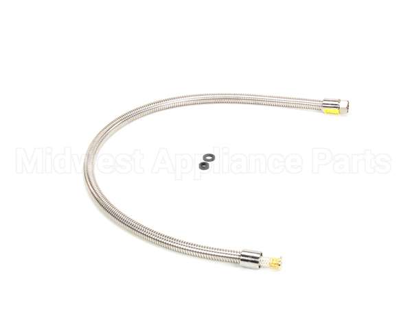 B-0044-H2A T&S Brass Hose, 44 Flexible Stainless Steel, Less