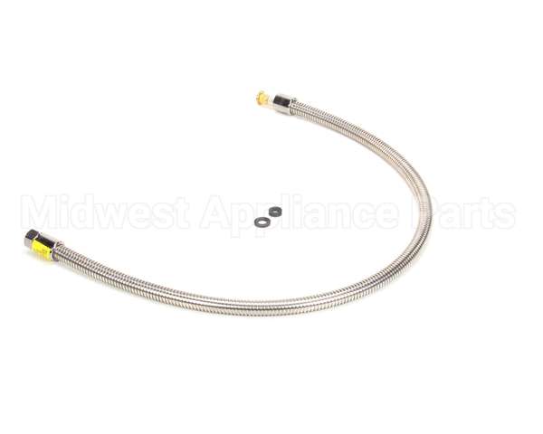 B-0044-H2A T&S Brass Hose, 44 Flexible Stainless Steel, Less