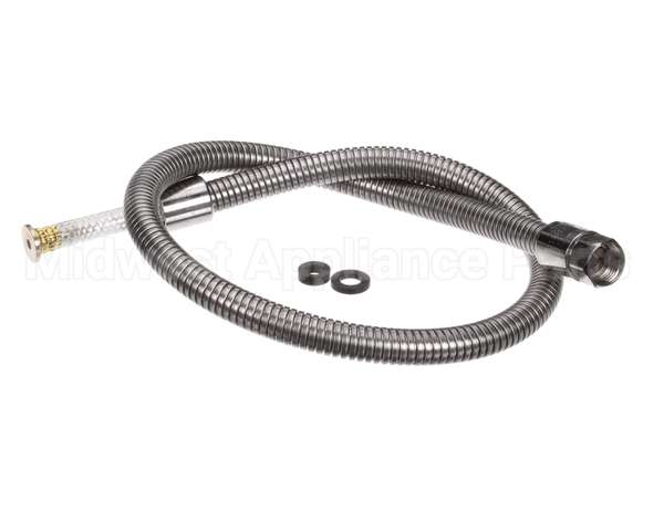 B-0044-H2AE T&S Brass Hose, 44 Flexible Stainless St