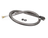 B-0044-H2AE T&S Brass Hose, 44 Flexible Stainless St