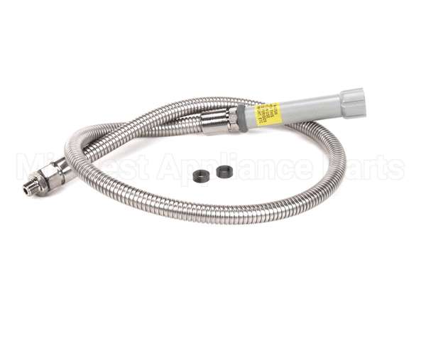 B-0044-HF T&S Brass Hose, 44 Flexible Stainless Steel With A