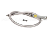 B-0044-HF T&S Brass Hose, 44 Flexible Stainless Steel With A