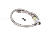 B-0044-HF T&S Brass Hose, 44 Flexible Stainless Steel With A