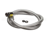 B-0054-H2A T&S Brass Hose, 54 Flexible Stainless Steel, Less