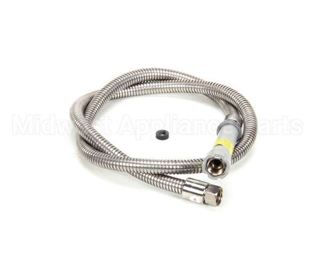 B-0056-H T&S Brass Hose, 56 Flexible Stainless Steel (Gray