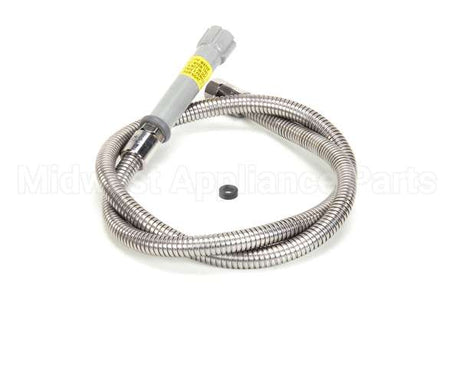 B-0056-H T&S Brass Hose, 56 Flexible Stainless Steel (Gray