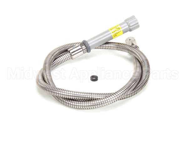 B-0056-H T&S Brass Hose, 56 Flexible Stainless Steel (Gray