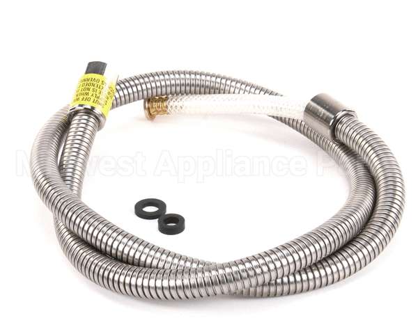 B-0056-H2A T&S Brass Hose, 56 Flexible Stainless Steel, Less