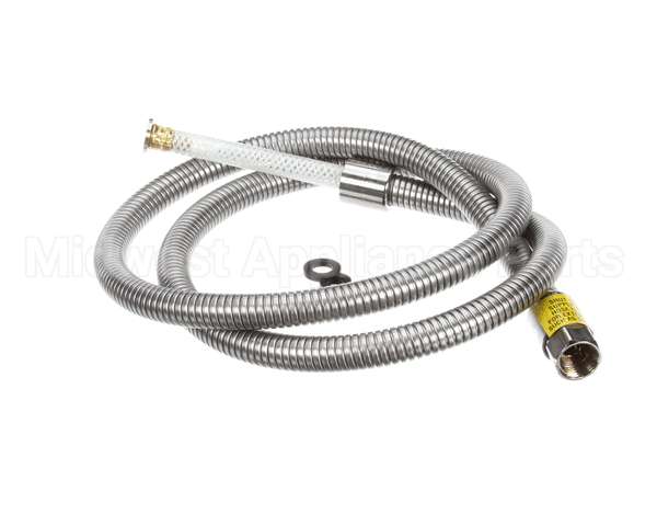 B-0068-H2A T&S Brass Hose, 68 Flexible Stainless Steel, Less