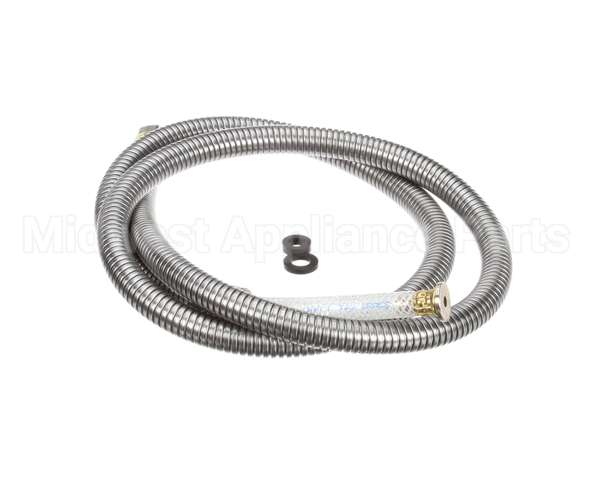 B-0068-H2A T&S Brass Hose, 68 Flexible Stainless Steel, Less