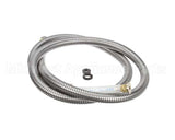 B-0068-H2A T&S Brass Hose, 68 Flexible Stainless Steel, Less