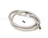 B-0072-H T&S Brass Hose, 72 Flexible Stainless Steel (Gray