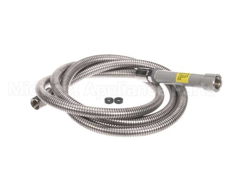 B-0096-H T&S Brass Hose, 96 Flexible Stainless Steel (Gray
