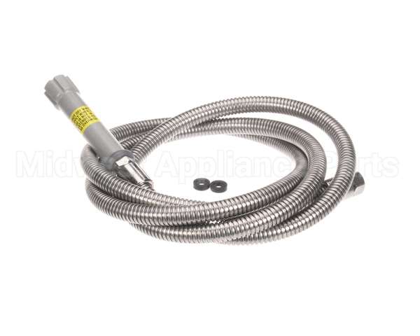 B-0096-H T&S Brass Hose, 96 Flexible Stainless Steel (Gray