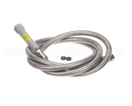 B-0096-H T&S Brass Hose, 96 Flexible Stainless Steel (Gray