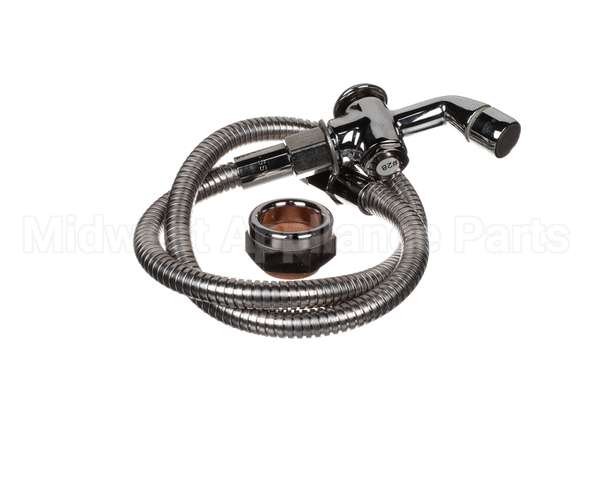 B-0101-BKF T&S Brass Push Button Spray Valve, 36 Stainless Fl