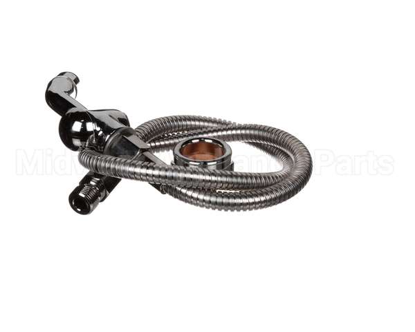 B-0101-BKF T&S Brass Push Button Spray Valve, 36 Stainless Fl