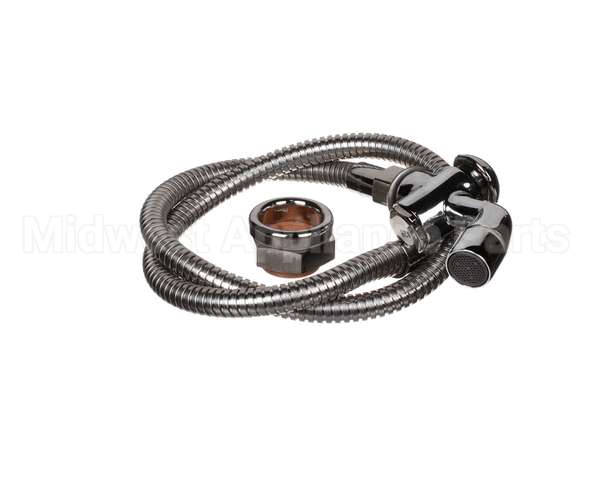 B-0101-BKF T&S Brass Push Button Spray Valve, 36 Stainless Fl