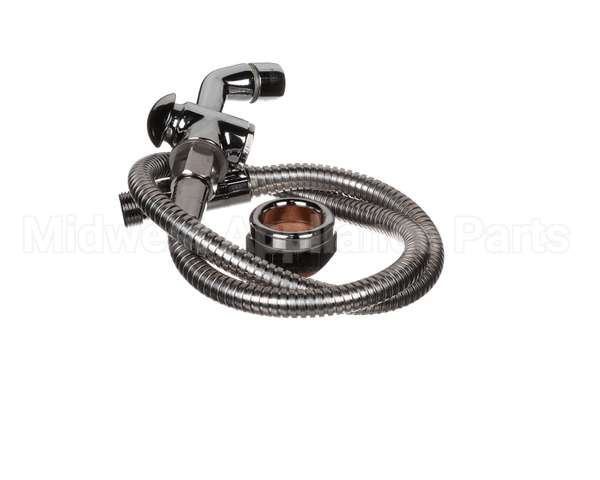 B-0101-BKF T&S Brass Push Button Spray Valve, 36 Stainless Fl