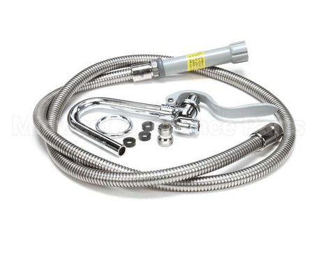 B-0102-A T&S Brass Pot & Glass Filler, Hook Nozzle, 68 Flex