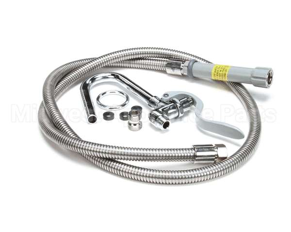 B-0102-A T&S Brass Pot & Glass Filler, Hook Nozzle, 68 Flex