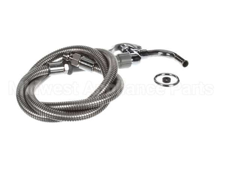 B-0102 T&S Brass Pot & Glass Filler, Plain End Curved Noz