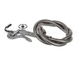 B-0102 T&S Brass Pot & Glass Filler, Plain End Curved Noz