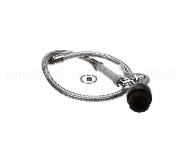 B-0106 T&S Brass Spray Valve With Brush And 44 Flexible S