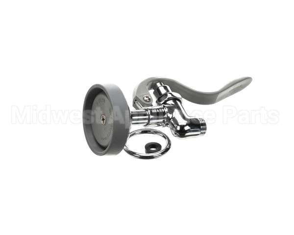 B-0107 T&S Brass Spray Valve, Gray Rubber Bumper, Doe Spr